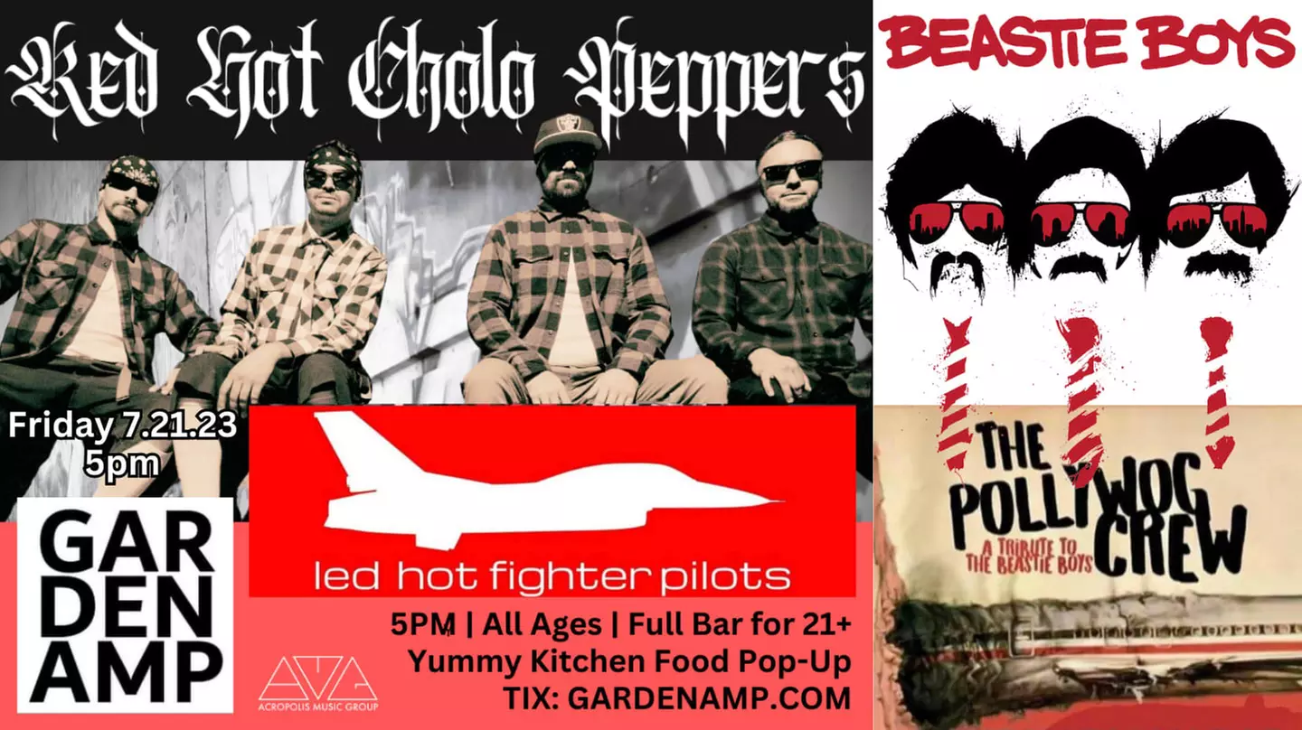 Red Hot Chili Peppers, Beastie Boys tributes and Led Hot Fighter Pilots - Friday, Jul 21, 2023 / 5:30pm - Primary Image