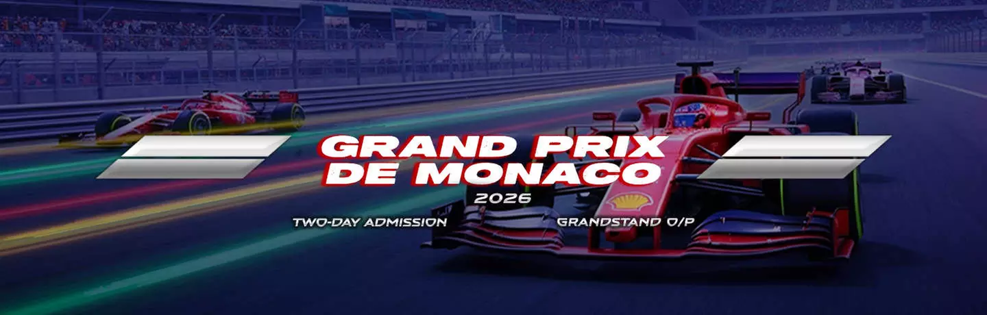✈ CÔTE D'AZUR | Cagnes-sur-Mer - Grand Prix de Formule 1 de Monaco - Entrée 2 jours Tribune O/P & 3 nuits en hôtel 4*, 3 nuit - Formule 1 - Primary Image