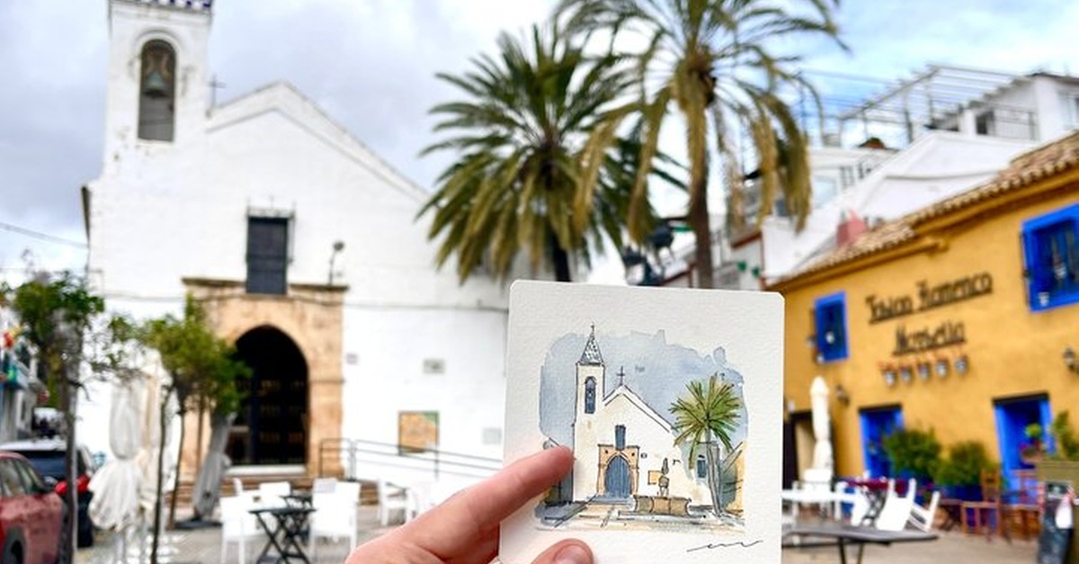 Tour de dibujo y acuarela en Marbella