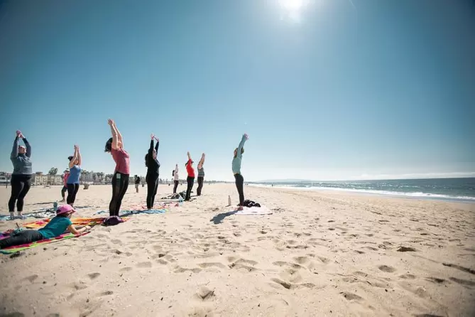 Beach Yoga on Santa Monica Beach - Primary Image