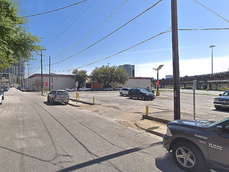 Parking at 601 N. Hawkins St. Lot