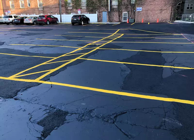 Parking at Hawthorne Parking Lot
