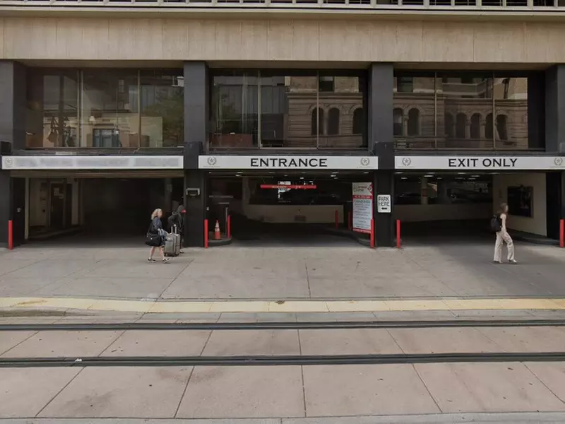 Parking at 1635 Stout St. Garage