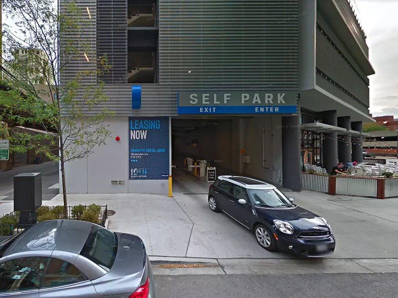 Parking at 1001 S. State Garage