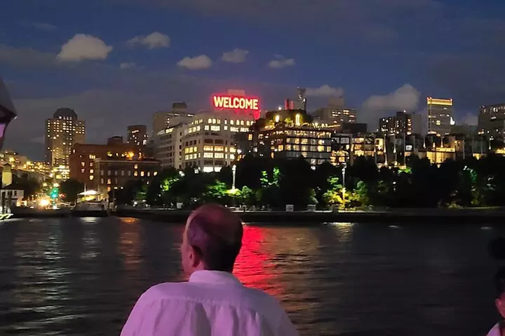NYC Skyline lights Happy Hour and Cash Bar