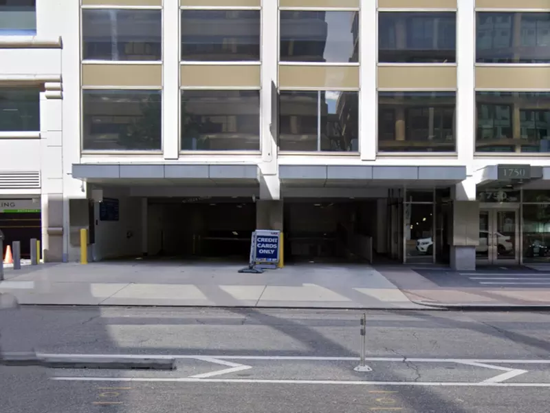 Parking at 1750 Pennsylvania Ave. NW. Garage