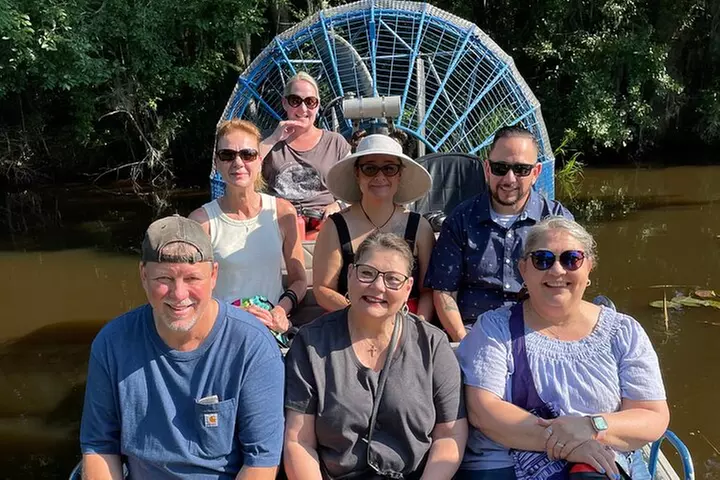 Small-Group Bayou Airboat Ride with Transport from New Orleans