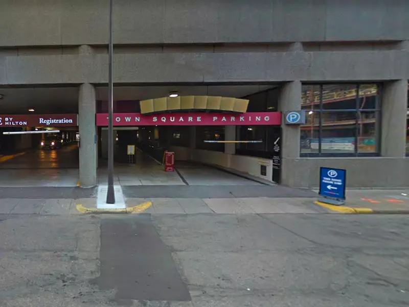 Parking at Town Square Parking Ramp - Second Medium