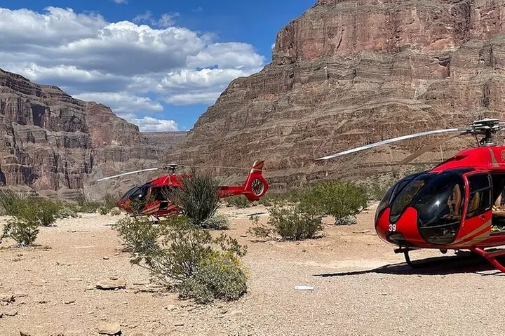 Grand Canyon Helicopter Tour with Hoover Dam & Champagne Toast