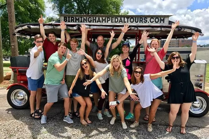 2-Hour Small Group Birmingham Bar Crawl Pedal Trolley Tour - Primary Image