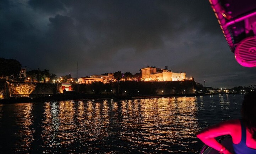Image 22: Private Old San Juan Bay Boat Sunset-Night Cruise