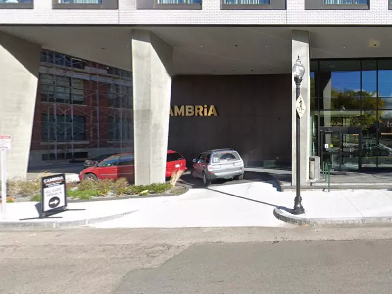 Parking at Cambria Hotel - Valet Kiosk