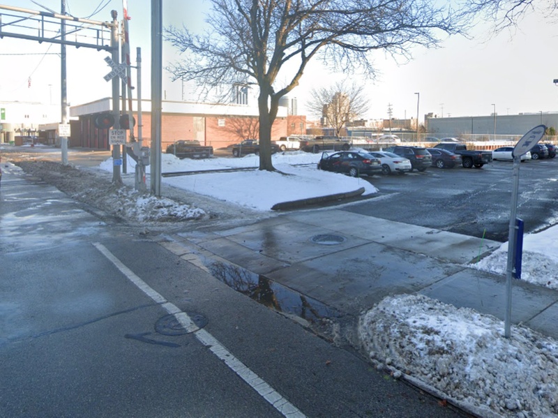 Parking at 528 Bridge St. NW. Lot
