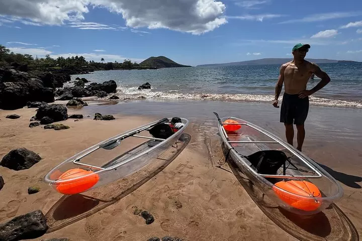 Clear Bottom Glassy Kayak Rental | MAUI | Safe and Stable Kayaks
