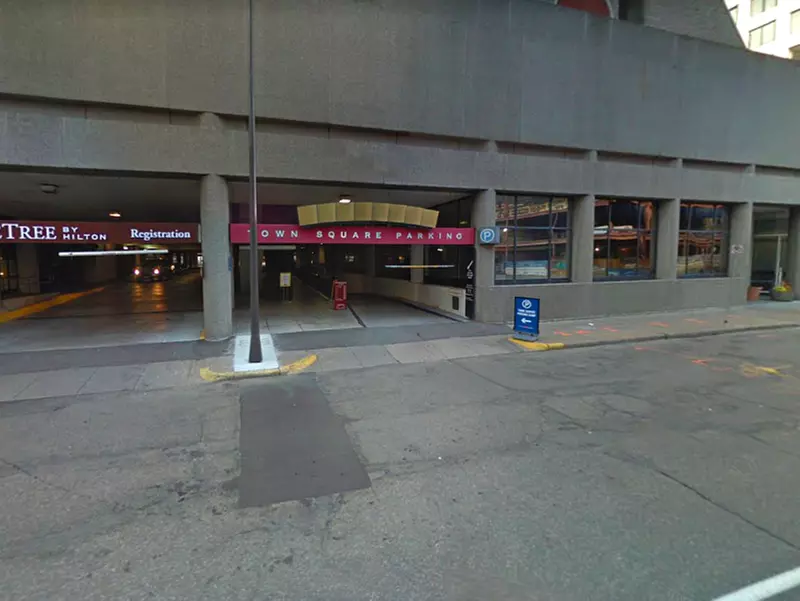 Parking at Town Square Parking Ramp