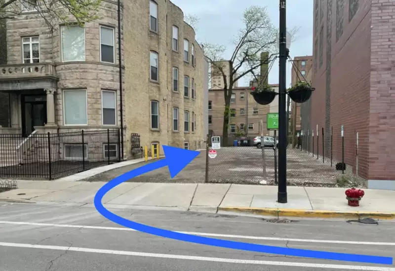 Parking at 3923 N Clarendon Ave. Lot- Spots #1-12