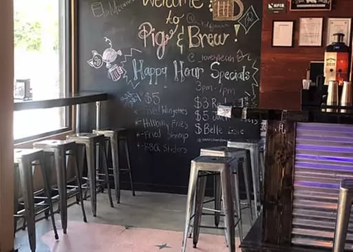 5% Cash Back at Pig and Brew