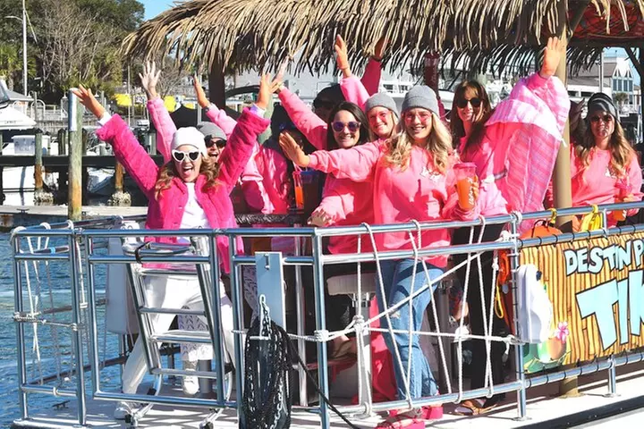 4-hour Afternoon Private Tiki Crab Island up to 18 ppl Destin - Primary Image