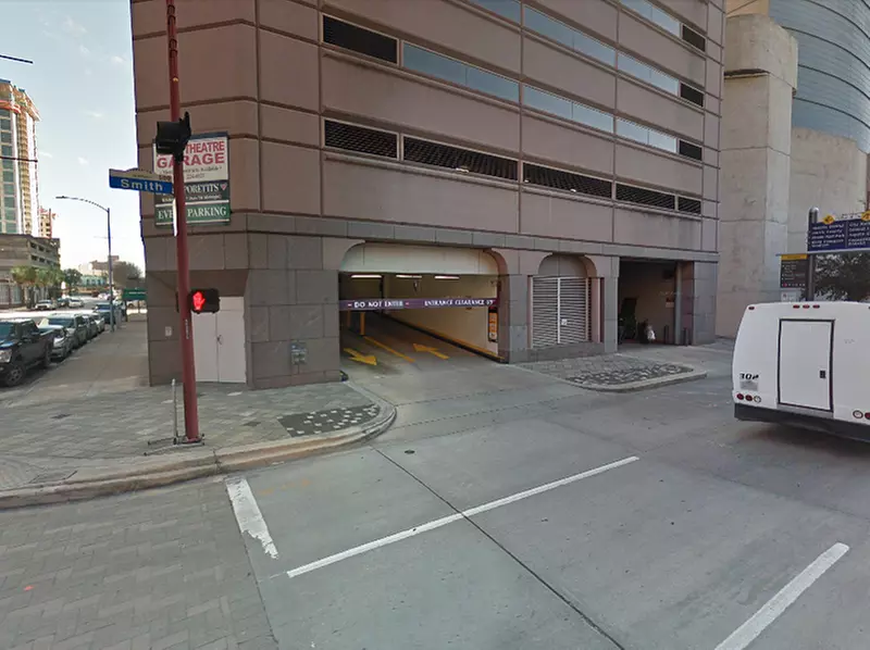 Parking at Alley Theatre Garage