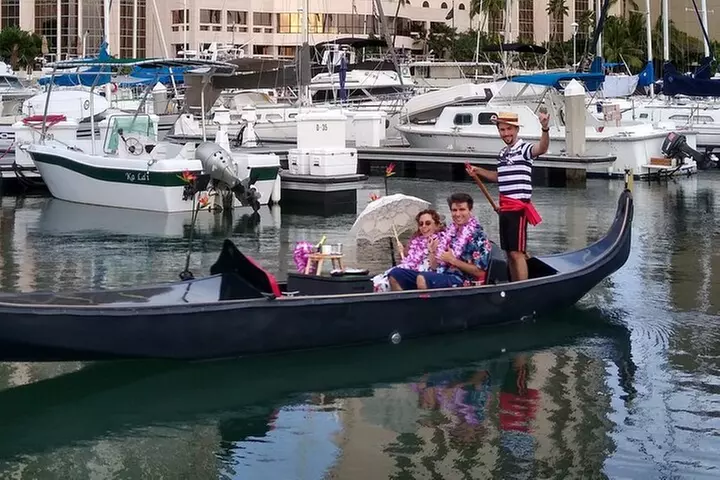 romantic waikiki gondola luxury cruise & Hop on Hop Off Bus - Primary Image