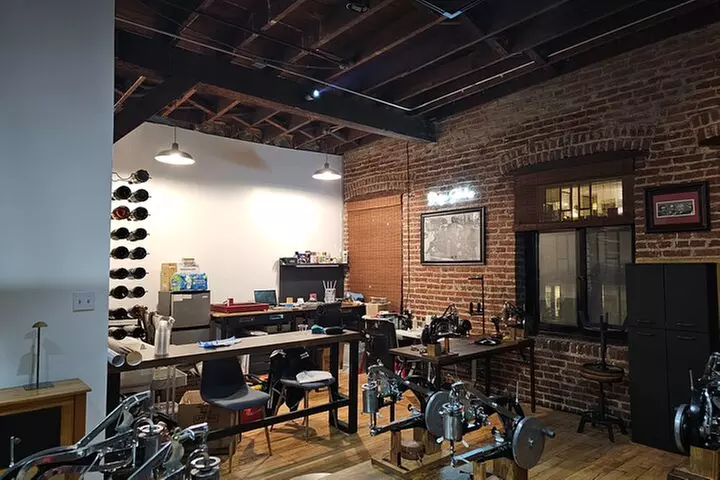 Leather Handbag Sip and Stitch at Rob Hall Design Studios