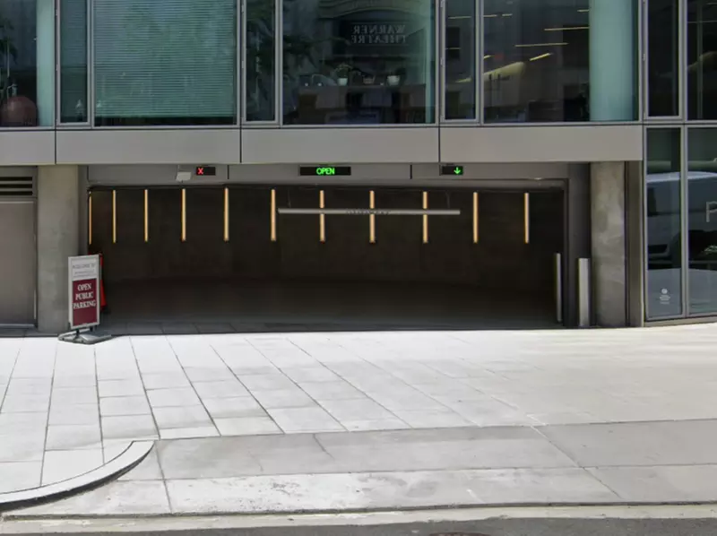 Parking at 1301 Pennsylvania Ave. NW. Garage
