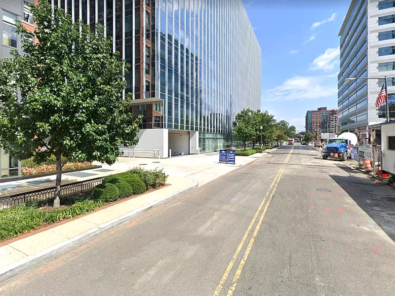 Parking at 1100 1st St. NE. Garage