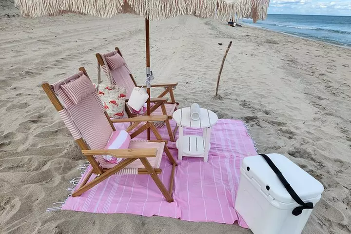 West Palm Beach Day: Cabana, Beach Chairs, Yeti, JBL, Towels + - Primary Image