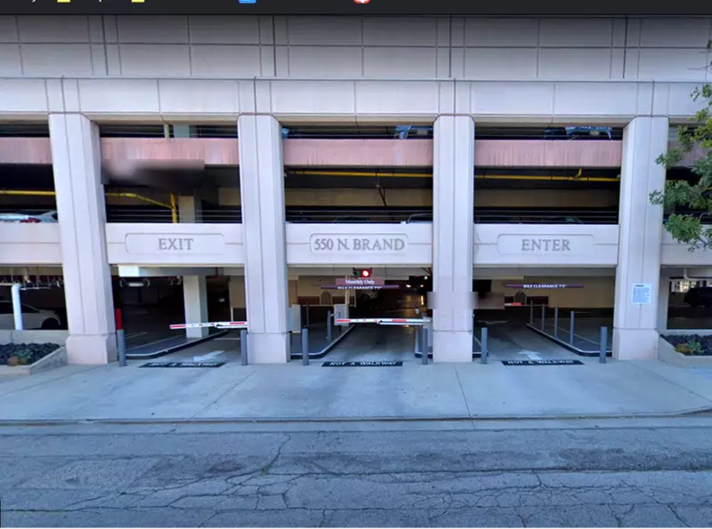 Parking at 550 N. Brand Blvd. - Glendale Galleria Garage