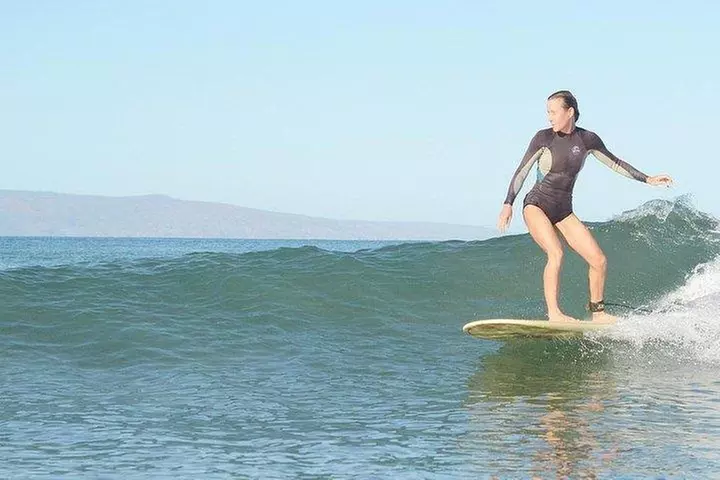 Group Surf Lesson for Beginners in Kihei at Kalama Park