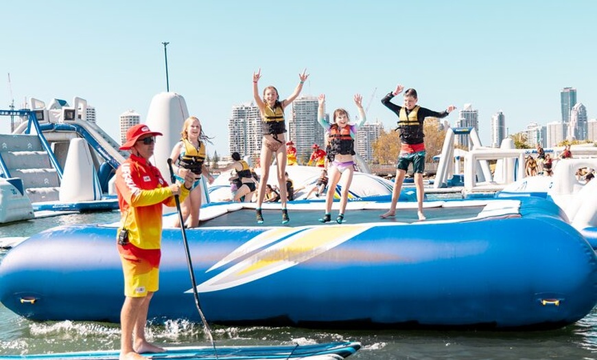 Image 6: GC Aqua Park 50 Minute Inflatable Water Park Activity, Southport