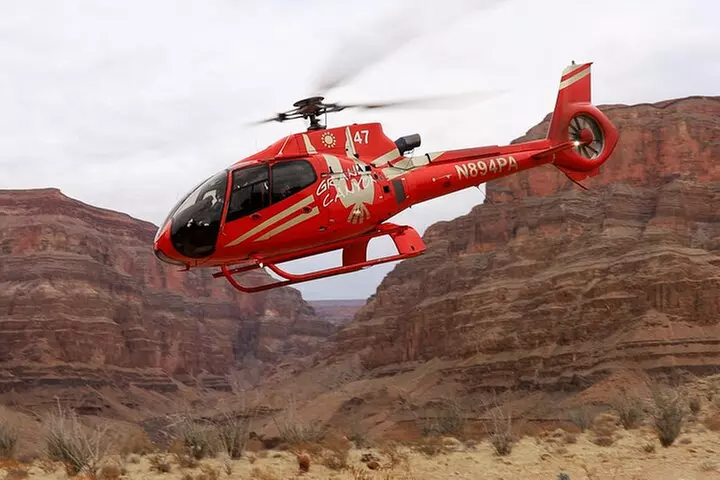 Grand Canyon West Heli Tour with Boat Ride & Optional Entry Pass