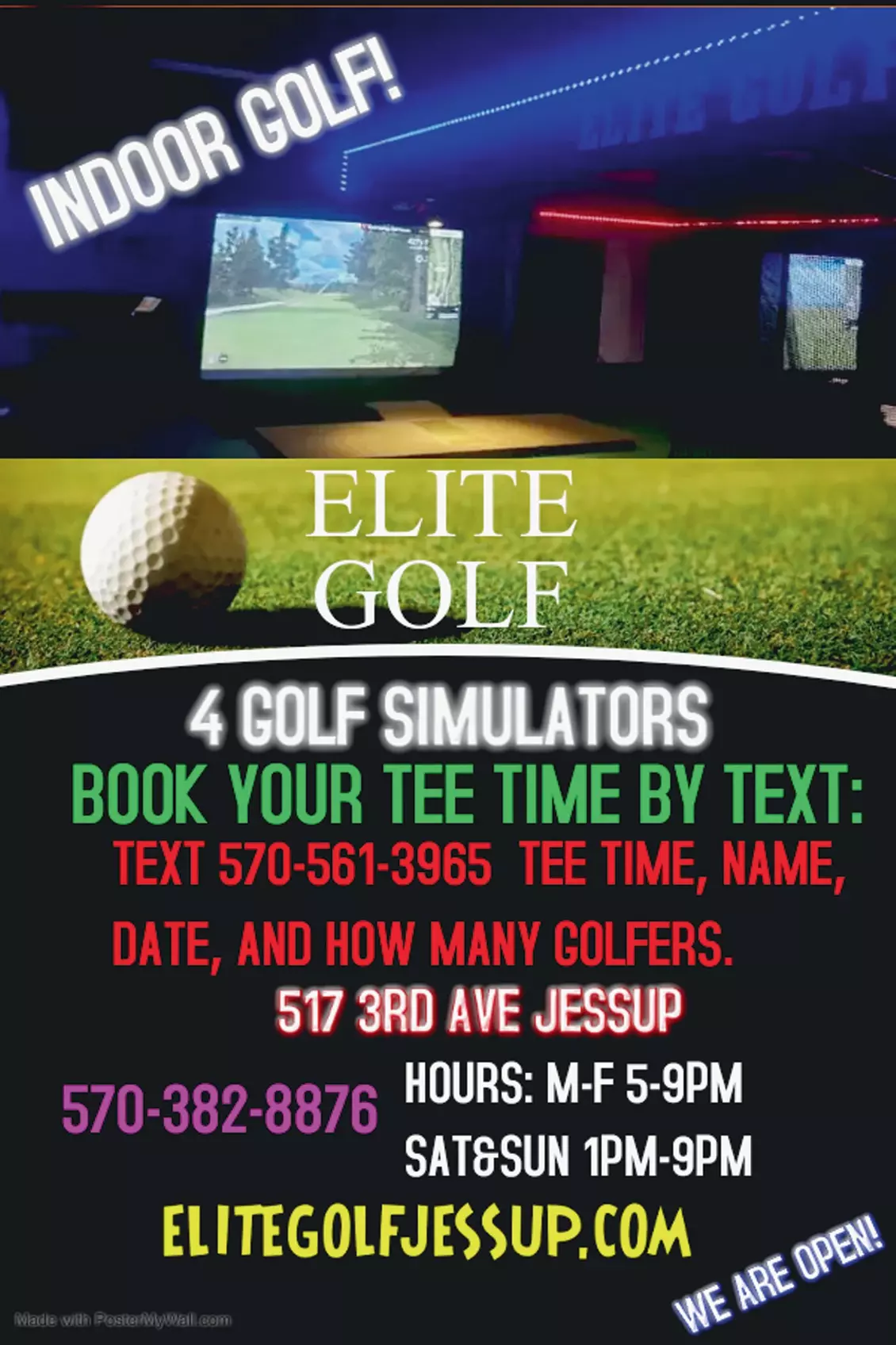 $25 For 1 Hour Of Golf Simulator For 2 (Reg. $50) - Primary Image