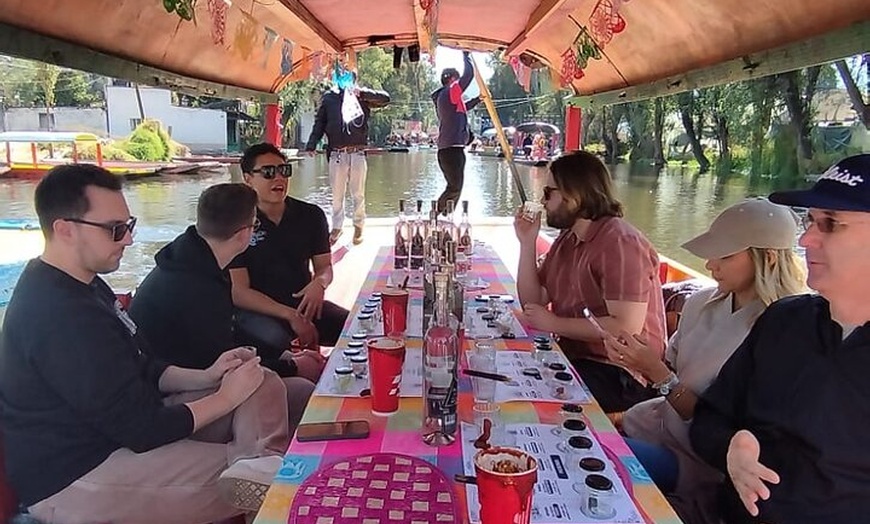 Image 5: Premium Xochimilco Trajinera Boat Tour with Mezcal & Craft Beer