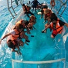 Image 2: Cancun Clear Boat Tour Nichupté & Sea + Drinks Included
