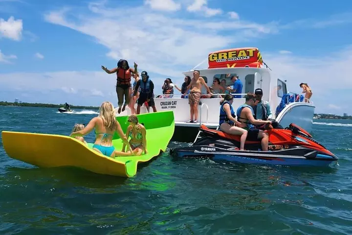 Miami Private Catamaran Boat with Jet Ski, Banana Boat and Drinks