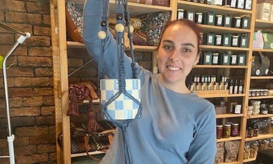 Image 4: Macrame Pot Holder Workshop Tamborine Mountain Australia