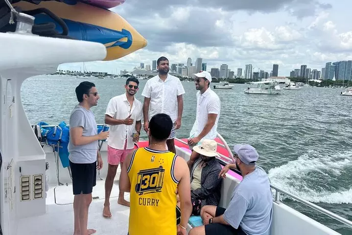 Miami Private Catamaran Boat with Jet Ski, Banana Boat and Drinks