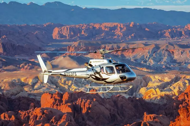 Valley of Fire Helicopter Tour and Landing with Champagne Toast