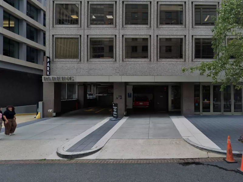 Parking at 1620 I St. NW. Garage