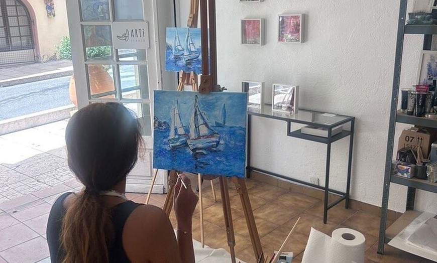 Image 10: 2 heures Activité privée de peinture à Vallauris Artist Studio