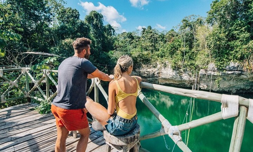 Image 30: ATV Ziplines Aquazip and Bungee Adventure at Cenote