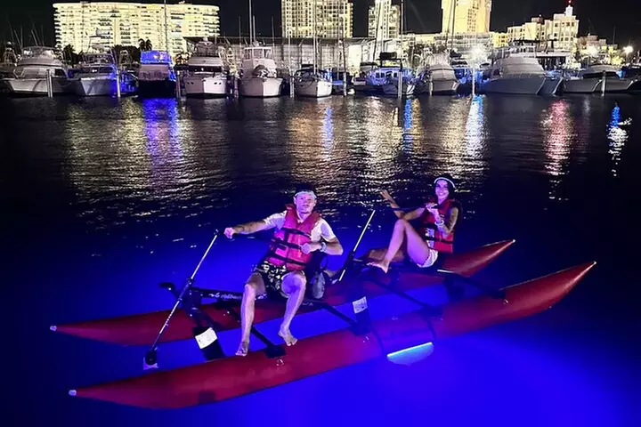 Night Glow Tour Chiliboats Waterbike in San Juan, Puerto Rico - Primary Image