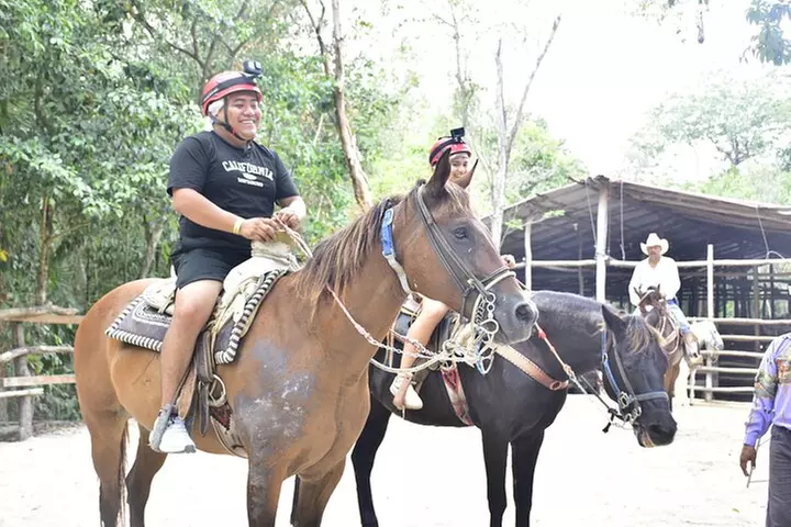 ATVshared,Horseback Riding Cenote &Ziplines from Playa del Carmen