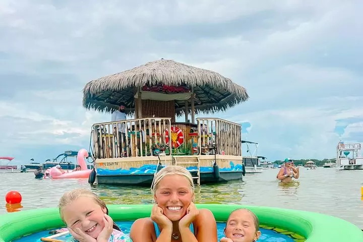 Tailfins Tiki Boats Crab Island Sandbar(3hrs/ 5/5:30 are 2hrs)