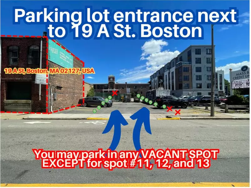 Parking at 19-21 A St. Lot