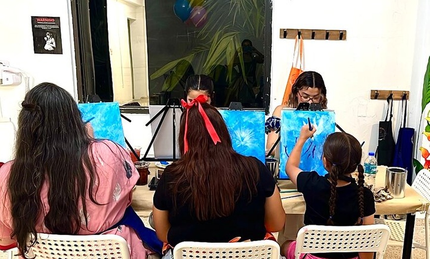 Image 6: Vibrant Sip and Paint Experience in Aguadilla