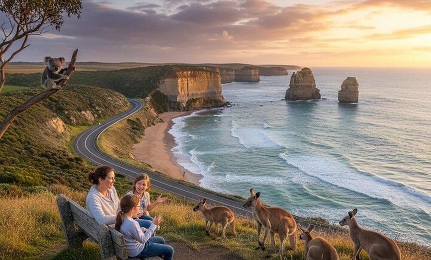 Image 16: Great Ocean Road 12 Apostles kangaroo, koala and chocolate tour