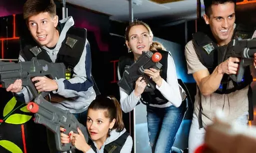 $32 For 1 Hour Of Bowling & A Round Of Laser Tag For 4 People (Reg....
