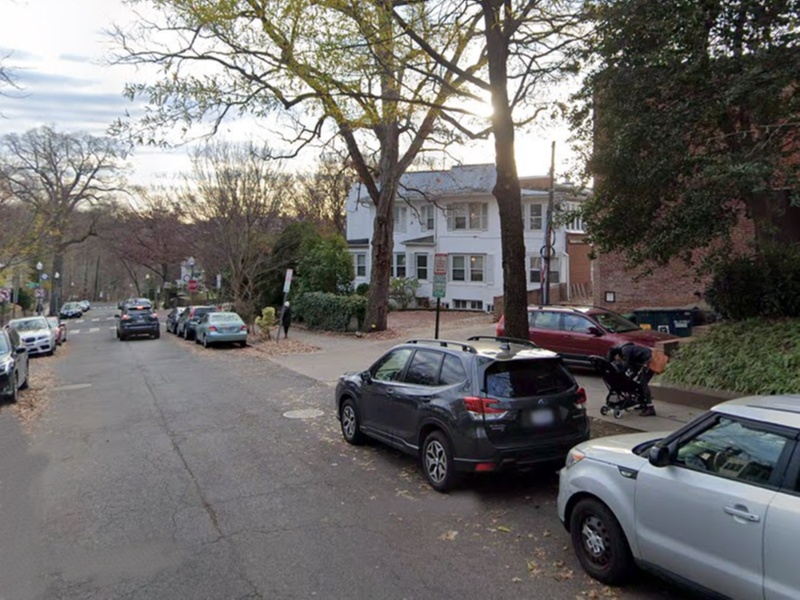 Parking at Alley Entrance - 2631 Connecticut Ave. NW. Garage